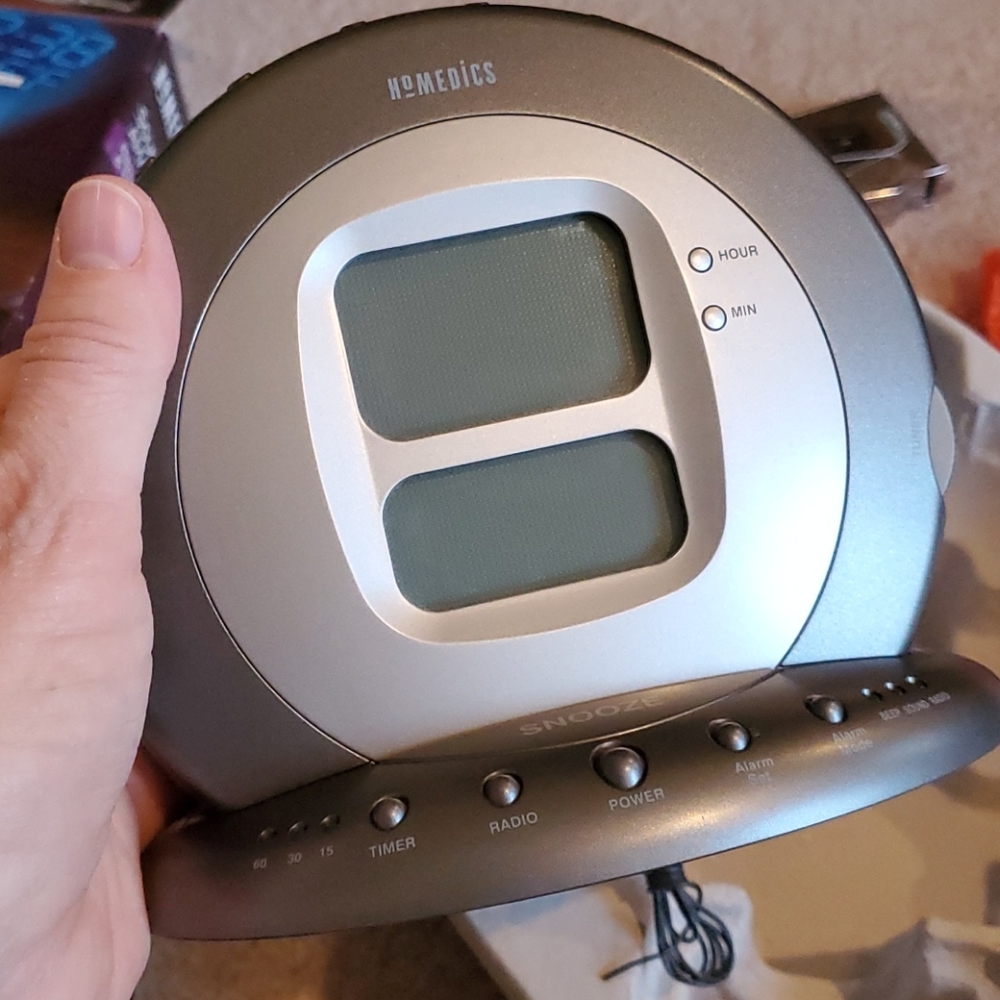 Homedics soundspa AM/FM clock radio